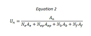 Equation 3: seat size